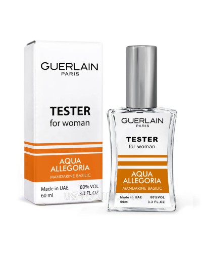 Жіночий тестер Guerlain Aqua Allegoria Mandarine Basilic, 60 мл. NEW