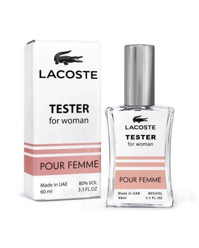 Тестер жіночий LACOSTE Pour Femme, 60мл. NEW