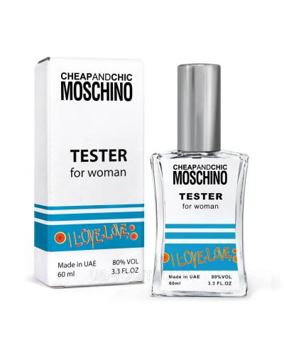 Тестер жіночий MOSCHINO I Love Love, 60мл. NEW