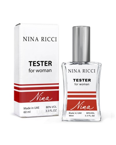 Тестер женский NINA RICCI Nina, 60 мл. NEW