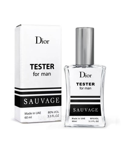 Тестер чоловічий Christian Dior Sauvage, 60 мл. NEW