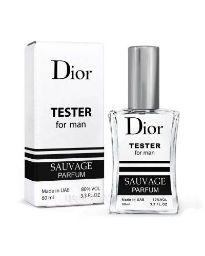 Тестер чоловічий Christian Dior Sauvage Parfum, 60 мл. NEW