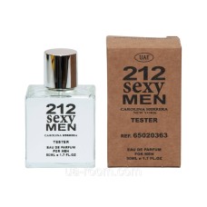 Тестер DUBAI чоловічий Carolina Herrera 212 Sexy Men, 50 мл.