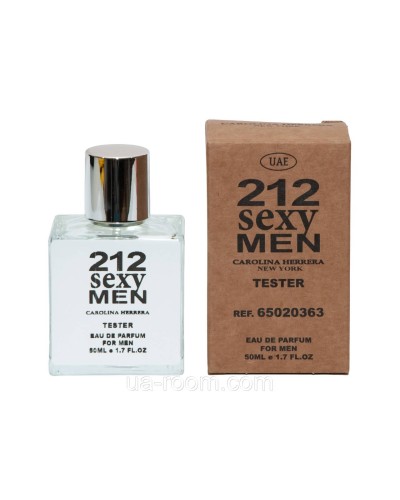 Тестер DUBAI чоловічий Carolina Herrera 212 Sexy Men, 50 мл.