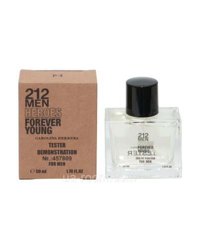 Тестер Dubai чоловічий Carolina Herrera 212 Men Heroes Forever Young, 50 мл.