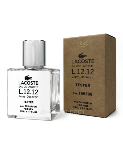 Тестер Dubai чоловічий Lacoste Eau de Lacoste L.12.12 Jaune Optimistic, 50 мл.