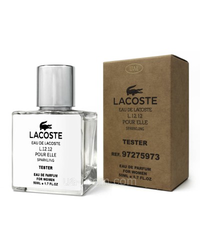 Тестер DUBAI жіноча Lacoste Eau De L.12.12 Pour Elle Sparkling, 50 мл.