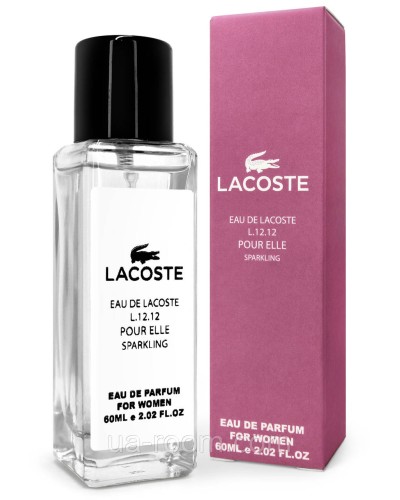 Тестер жіночий Lacoste Eau De L.12.12 Pour Elle Sparkling, 60 мл.