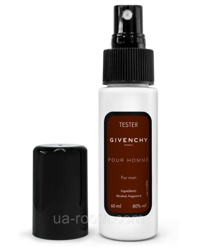 Тестер чоловічий Givenchy Pour Homme, 60 мл. K-319