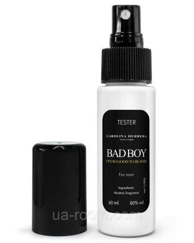 Тестер чоловічий Carolina Herrera Bad Boy, 60мл. K-305