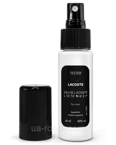 Тестер чоловічий Lacoste Eau De Lacoste L.12.12 Noir, 60 мл. K-327