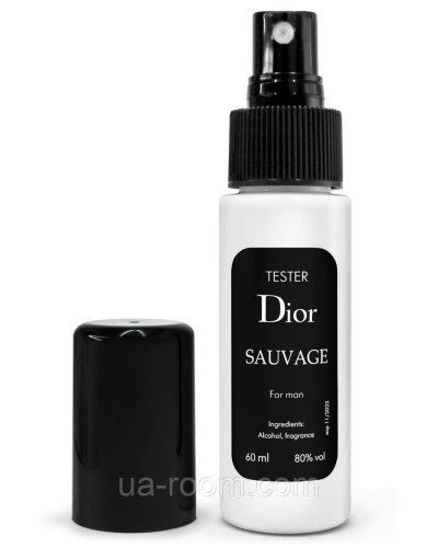 Тестер чоловічий Christian Dior Sauvage, 60 мл. K-310