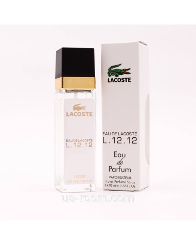 Тестер чоловічий Lacoste eau de lacoste L.12.12 Blanc-Pure, 40 мл.