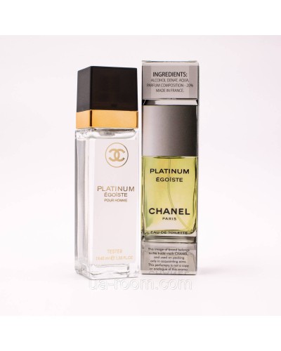 Тестер чоловічий Chanel Egoiste Platinum, 40мл.