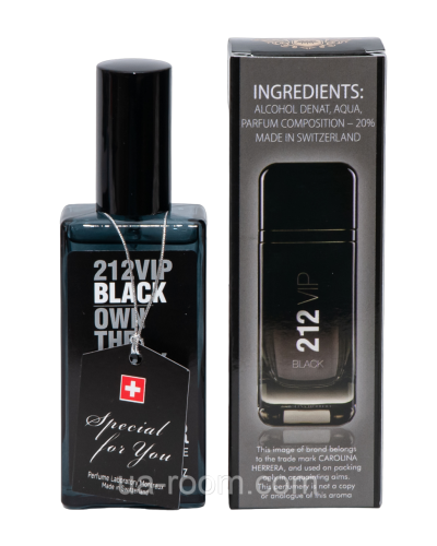 Тестер чоловічий Carolina Herrera 212 Vip Black Own the PArty NYC men, 65 мл