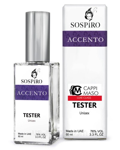 Тестер DUTYFREE унисекс Sospiro Perfumes Accento, 60 мл.