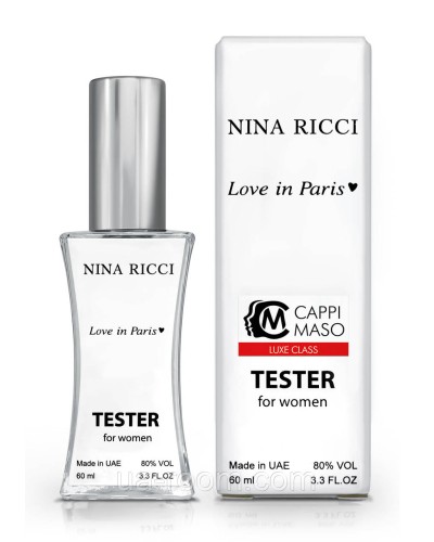 Тестер женский LUXE CLASS Nina Ricci Love in Paris, 60 мл.