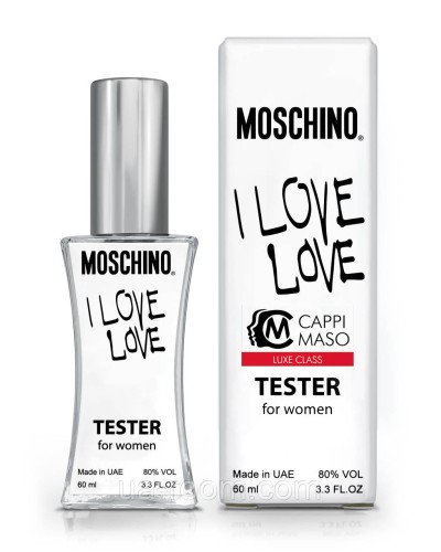 Тестер женский LUXE CLASS Moschino I Love Love, 60 мл.