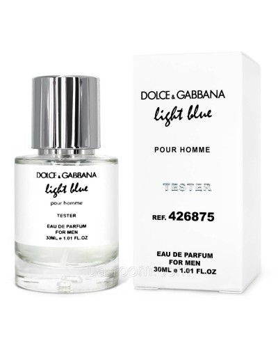 Тестер чоловічий Dolce&Gabbana Light Blue Pour Homme, 30 мл.