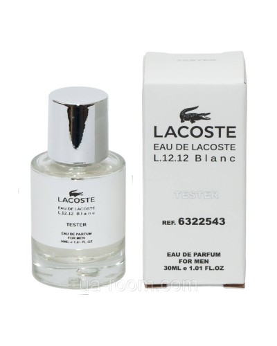 Тестер  мужской Lacoste eau de lacoste L.12.12 Blanc, 30 мл.