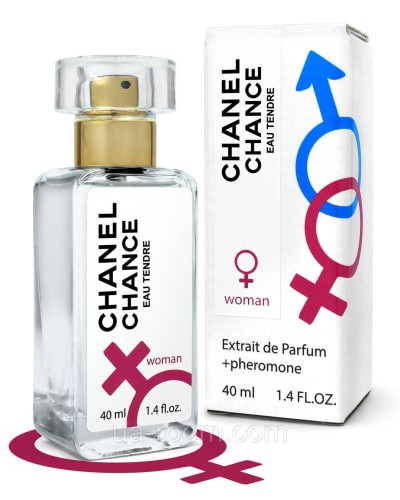 Тестер Pheromone жіноча Chanel Chance Eau Tendre, 40 мл.