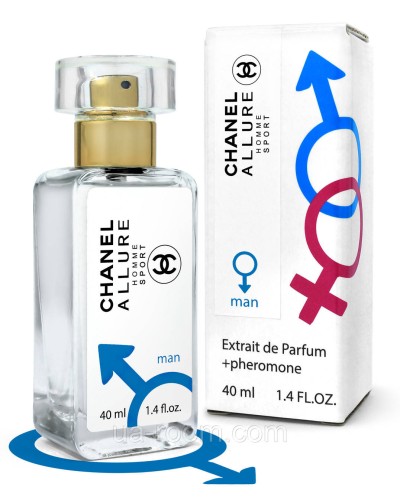 Тестер Pheromone мужской Chanel Allure Homme Sport, 40 мл.