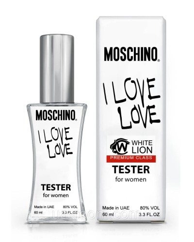 Тестер Premium Class жіночий Moschino I Love Love, 60 мл.