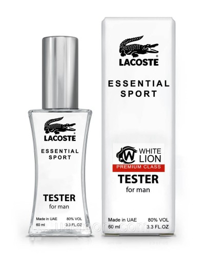 Тестер Premium Class чоловічий Lacoste Essential sport, 60 мл.