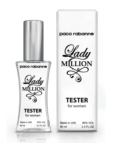 Тестер жіночий Paco Rabanne Lady Million 60 мл.