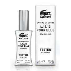 Тестер жіночий Lacoste Eau De L.12.12 Pour Elle Sparkling, 60 мл