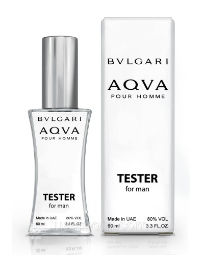 Тестер мужской Bvlgari Aqua Pour Homme, 60 мл.