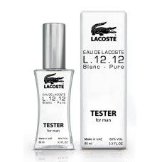 Тестер чоловічий Lacoste eau de lacoste L.12.12 Blanc – Pure, 60 мл.