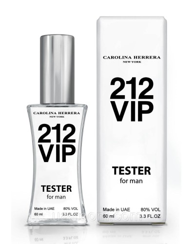 Тестер мужской Carolina Herrera 212 Vip Men, 60 мл.