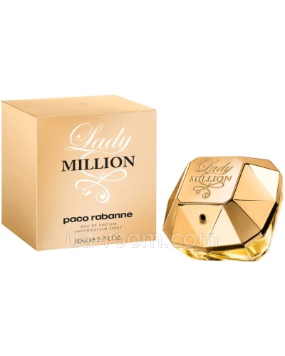 Парфумована вода жіноча Paco Rabanne Lady Million, 80 мл.