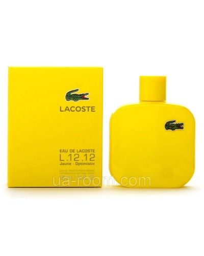 Lacoste Eau de Lacoste L.12.12 Jaune-Optimistic, чоловіча туалетна вода 100 мл.