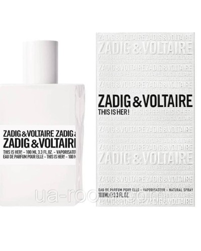 Жіноча парфумована вода Zadig & Voltaire This is her, 100мл.(Elite)