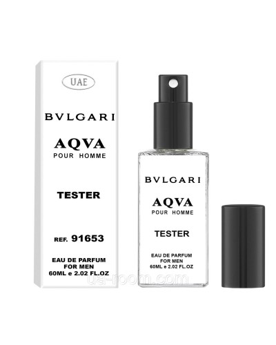 Тестер чоловічий UAE Bvlgari Aqva Pour Homme, 60 мл.