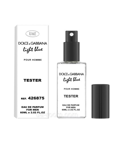 Тестер чоловічий UAE Dolce&Gabbana Light Blue Pour Homme, 60 мл.