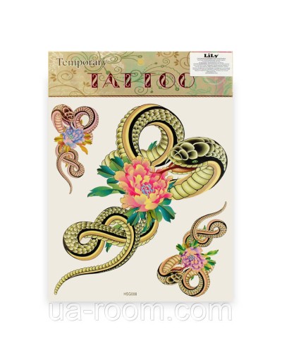 Временные татуировки для тела Temporary tatoo Lily HSG