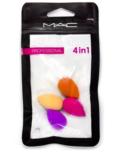 Спонжи MAC Beauty Blender mini (набор 4 шт)