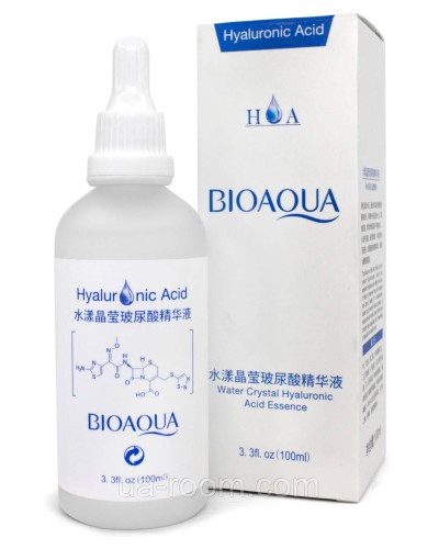 Зволожуюча та розгладжуюча есенція-сироватка BIOAQUA Water Crystal Hyaluronic Acid Essense, 100 мл.