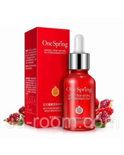 Зволожуюча сироватка OneSpring Red Pomegranate Fresh Essence, 15мл.