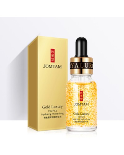 Сыворотка для лица с частицами 24к золота и гиалуроновой кислотой Jomtam Gold Luxury Essence, 15 мл.