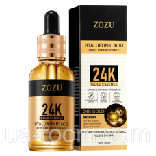 Сироватка з частинками золота та гіалуроновою кислотою ZOZU 24K Gold Essence, 30 мл.