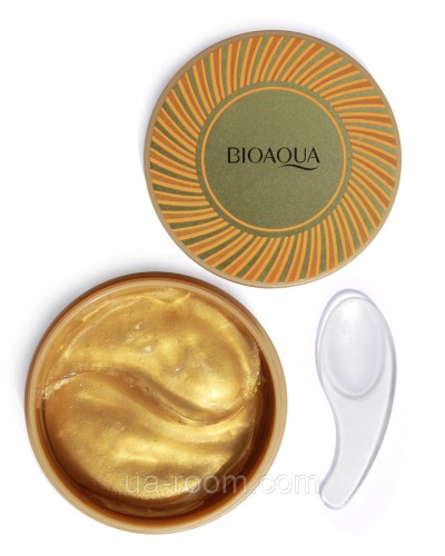 Гідрогелеві патчі Bioaqua Hydrating Moisturizing Eye Mask із колоїдним золотом, 60 шт.