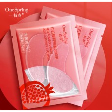 Патчі з гранатом OneSpring Red Pomegranate Moisturizing Eye Mask, 7,5г.