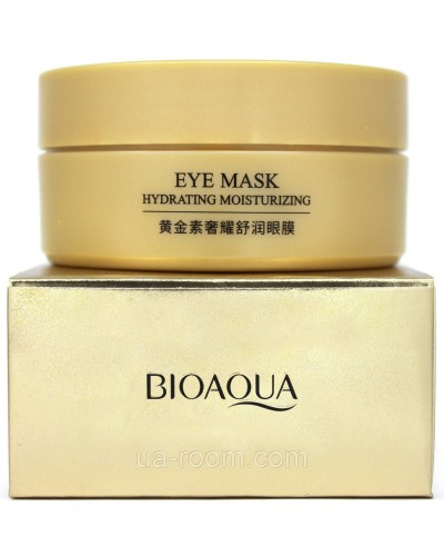 Гідрогелеві патчі Bioaqua Hydrating Moisturizing Eye Mask із колоїдним золотом, 60 шт.