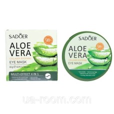 Патчі для очей Sadoer Aloe з екстрактом Aloe 98%, 60 штук.