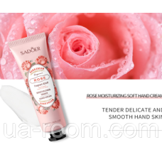 Зволожуючий крем для рук Sadoer Hand Cream Rose із екстрактом троянди, 30 г.