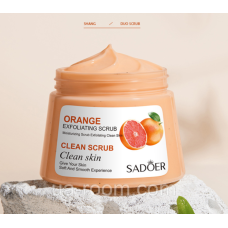 Скраб-пілінг для тіла із екстрактом апельсина Sadoer Orange Exfoliating Scrub. 250 мл.